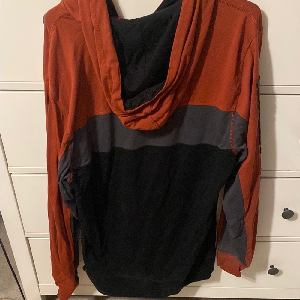 Harley-Davidson Black and Orange Zip Up Sweater - Picture 2 of 3